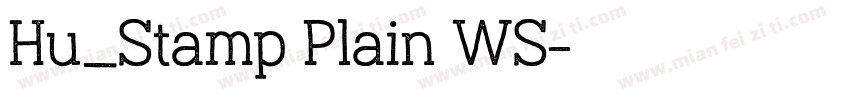Hu_Stamp Plain WS字体转换